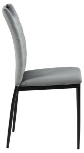Scaun dining Dia, Gri, 91.5x43.5x53 cm - Img 5