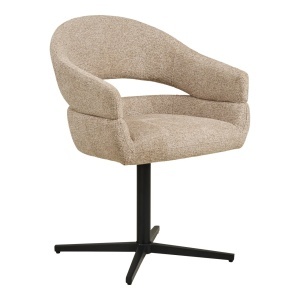 Scaun dining Dover, Nisip, 60x58x87 cm - Img 5