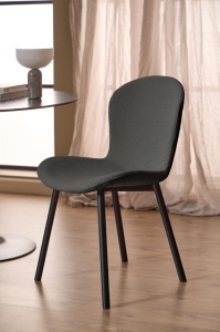 Scaun dining Esra, Gri, 86x50x58 cm - Img 2