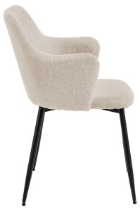 Scaun dining Ilsa, Bej, 84.5x54.5x60 cm - Img 6