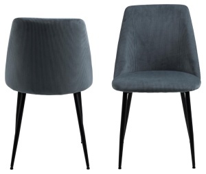 Scaun dining Ines, Gri, 84x49.2x57.5 cm - Img 4