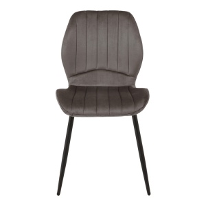 Scaun dining Jelour, Gri inchis, 54.5x55x84.5 cm - Img 4
