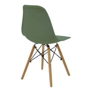 Scaun dining Julita, Verde masliniu, 52x46x81 cm - Img 2