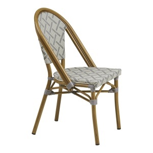 Scaun dining Lauria, Alb, 57x45x88 cm