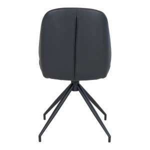 Scaun dining Monte Carlo, Negru, 60x50x88 cm - Img 3
