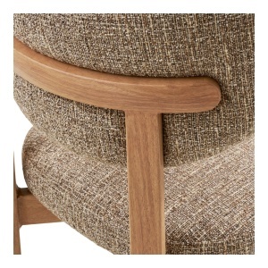 Scaun dining Recco, Bej, 57x53x79 cm - Img 3