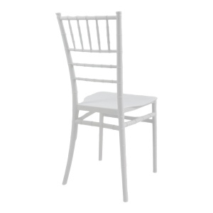 Scaun evenimente, Tiffany I, Alb, 38.5x46.5x87 cm - Img 3