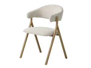 Scaun FRANCES V1, Alb, 58x82x58 cm - Img 3
