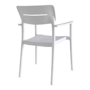Scaun Pilma, Alb, 57x54x82 cm - Img 2