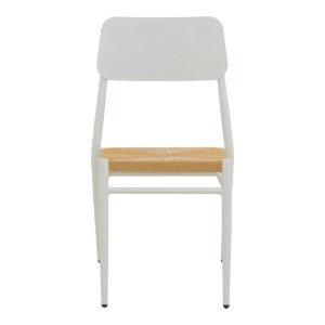 Scaun stivuibil, Giardino, Alb, 56x45x82 cm - Img 5
