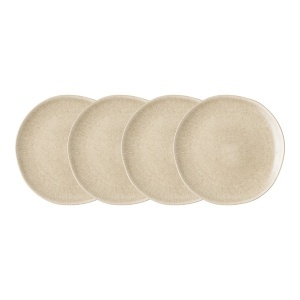 Set 4 piese Farfurii Viola, Bej, 21x21x2 cm - Img 2