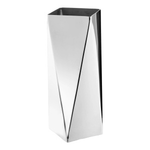Vaza decorativa, Argintiu, 8x8x23 cm - Img 5