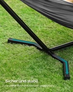 Αιώρα με Βάση, Songmics, Γκρι, 300x120x93 cm - Img 3