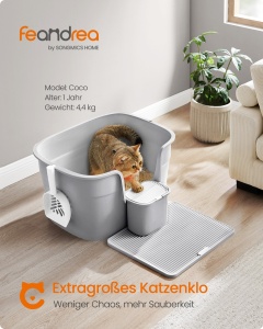 Αμμολεκάνη Γκρι Feandrea 75x63.5x33 cm - Img 7