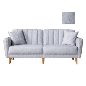 Αναδιπλούμενος καναπές 3 θέσεων Aqua Γκρι 210x85x82 cm - Img 6