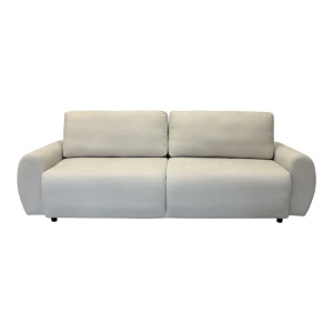 Αναδιπλούμενος καναπές 3 θέσεων Hungie, Μπεζ, 250x92x89 cm - Img 4