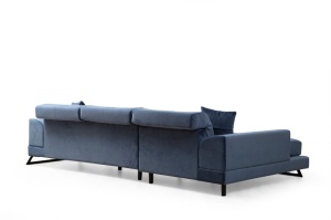 Αριστερός Γωνιακός Καναπές Frido Navy Blue 190x308x92 cm - Img 7