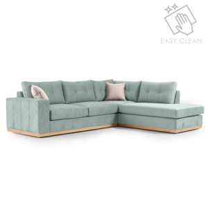 Αριστερός Γωνιακός Καναπές Boston Ciel - Κρεμ - Natural 280x225x95 cm