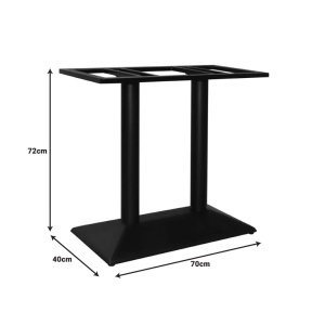 Βάση για επιφάνεια τραπεζιού Soutenir Pako World Μαύρο 80x40x72 cm - Img 2