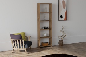 Βιβλιοθήκη New - Walnut