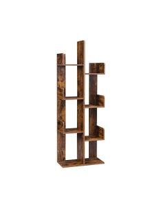 Βιβλιοθήκη Vasagle, Rustic Καφέ, 8 διαμερίσματα, 50 x 25 x 140 cm, LBC66BXV1
