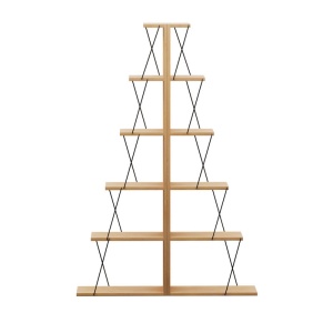 Βιβλιοθήκη mini Tars Sonoma - μαύρο 130x22x146 cm - Img 2