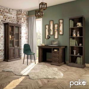 Βιβλιοθήκη Mozart Walnut 60x34.5x202.5 cm - Img 3