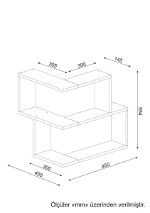 Γωνιακό ράφι Bulut Λευκό 45x55.4x14.5 cm - Img 3