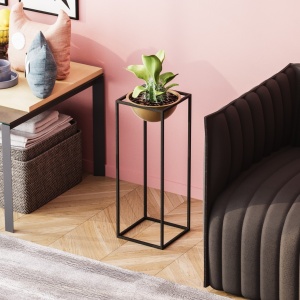 Διακοσμητική Γλάστρα GED021A Χρυσό 22x60x22 cm