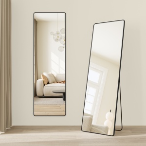 Επιδαπέδιος καθρέφτης Μαύρο Songmics 160x50x1.3 cm - Img 2