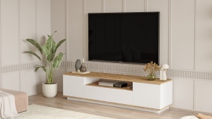 Έπιπλο TV Fr7 Λευκό 180x44.6x44.5 cm - Img 8