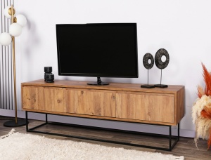Έπιπλο TV Lupin140 Walnut-Μαύρο - Img 12