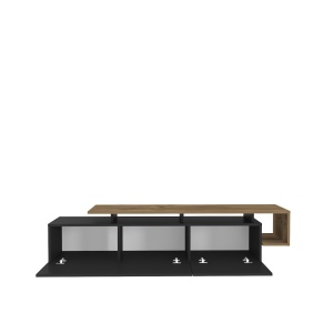 Έπιπλο TV Pia Μαύρο 180x46.4x38.9 cm - Img 5