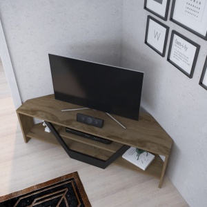 Έπιπλο TV Sares-Oud Oak, Μαύρο - Img 4