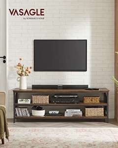 Έπιπλο TV, Vasagle, Μαύρο, 147x40x50 cm