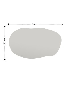 Επιτοίχιος καθρέφτης Lossa Μαύρο 52x89x2.2 cm - Img 8