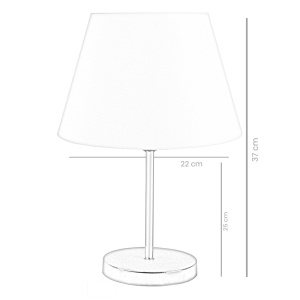 Επιτραπέζιο φωτιστικό AYD Κόκκινο 22x12x37 cm - Img 2