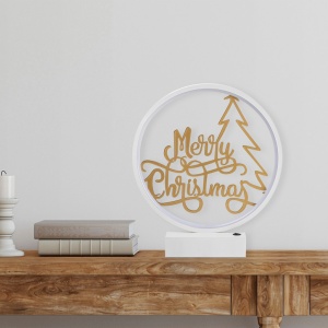 Επιτραπέζιο φωτιστικό XMAS10 Λευκό Χρυσό - Img 3