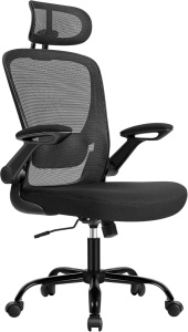 Καρέκλα γραφείου Μαύρο Songmics 62x62.4x120.4 cm