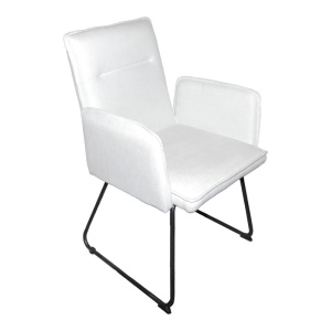 Καρέκλα με μπράτσα Essential Λευκό 55.5x59x89 cm