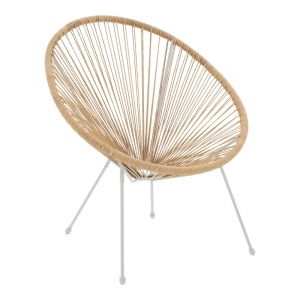 Καρέκλα scoica de gradina, Acapulco, Natural, 68.5x74.5x84 cm