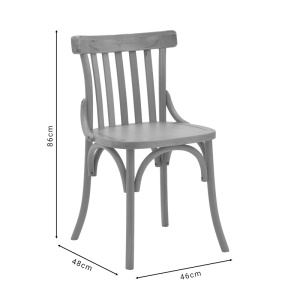 Καρέκλα Flisbie από ξύλο οξιάς φυσικό 46x48x86 cm - Img 9