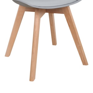 Καρέκλα Gaston, Pako World, ανοιχτό γκρι, 43x51x75 cm - Img 7