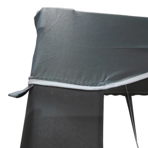 Κιόσκι κήπου, Gazebo, Σκούρο Γκρι, 300x300x250 cm - Img 5