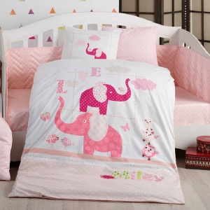 Κλινοσκεπάσματα Bebe Preety Pink (Βαμβάκι Poplin)