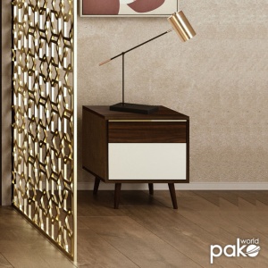 Κομοδίνο Nastia Dark Walnut 48x39x53 cm - Img 2
