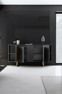 Κονσόλα Luxe Καρυδί 160x35x80 cm - Img 5