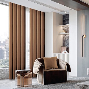 Κουρτίνα Tercot DL06 Καφέ, 150x245 cm