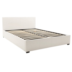 Κρεβάτι διπλό με αποθηκευτικό χώρο 160x200 cm Norse 9903 Λευκό ματ - Img 4