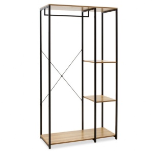 Κρεμάστρα Εισόδου Ramon Oak - Μαύρο 90.5x41x167 cm